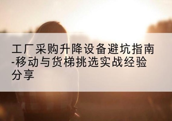 柞水移动式升降机怎么选-工厂采购升降设备避坑指南-移动与货梯挑选实战经验分享